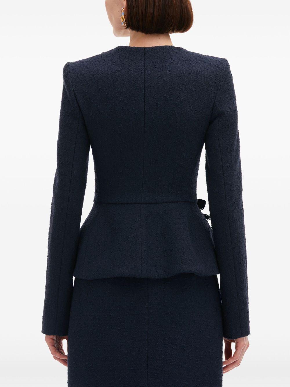 Orchid embroidered tweed jacket Product Image