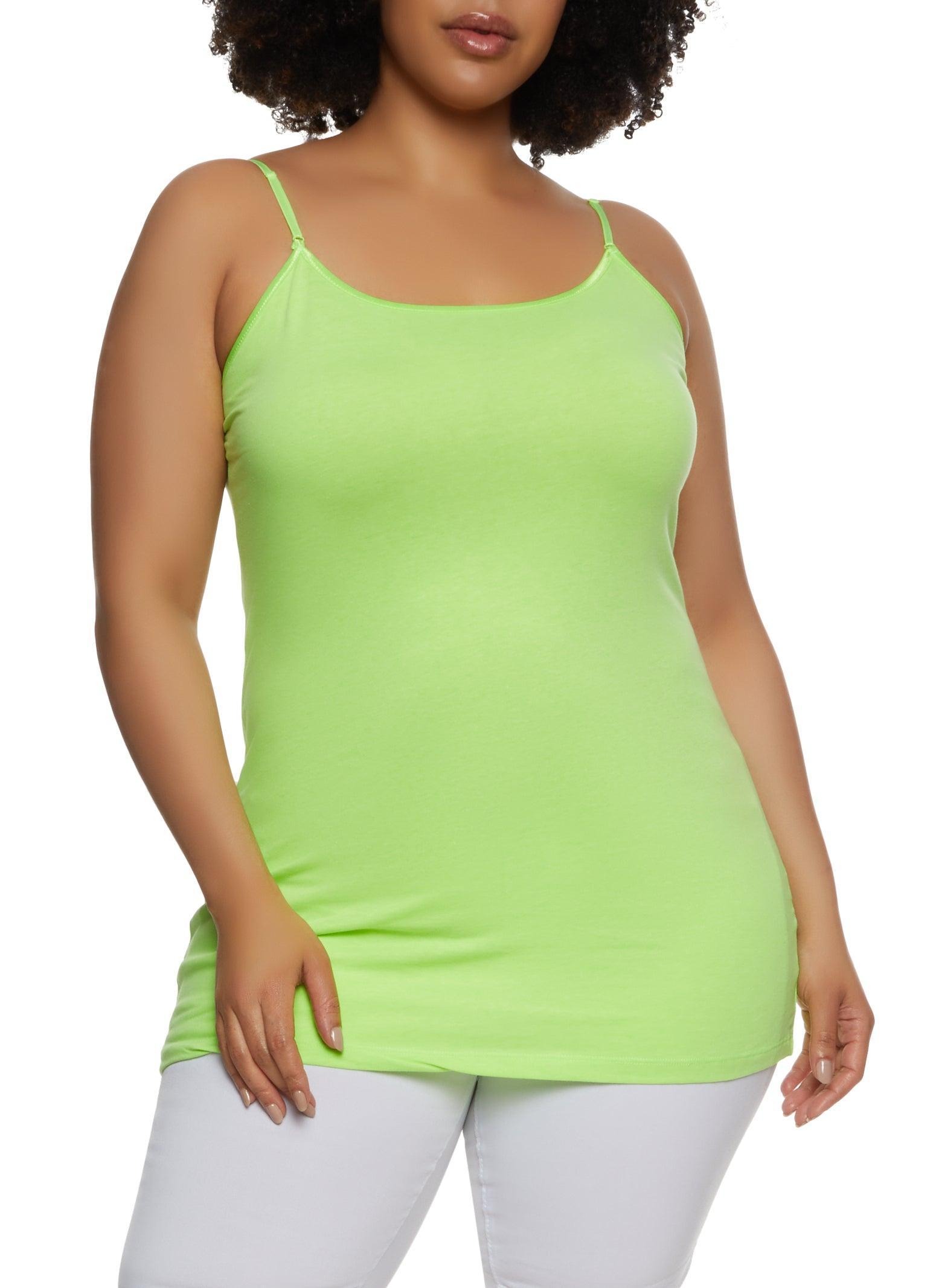 Plus Size Solid Scoop Neck Cami Female Product Image
