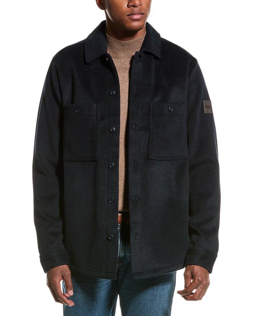 HUGO BOSS Boss  Locky Shirt Jacket In Blue Product Image