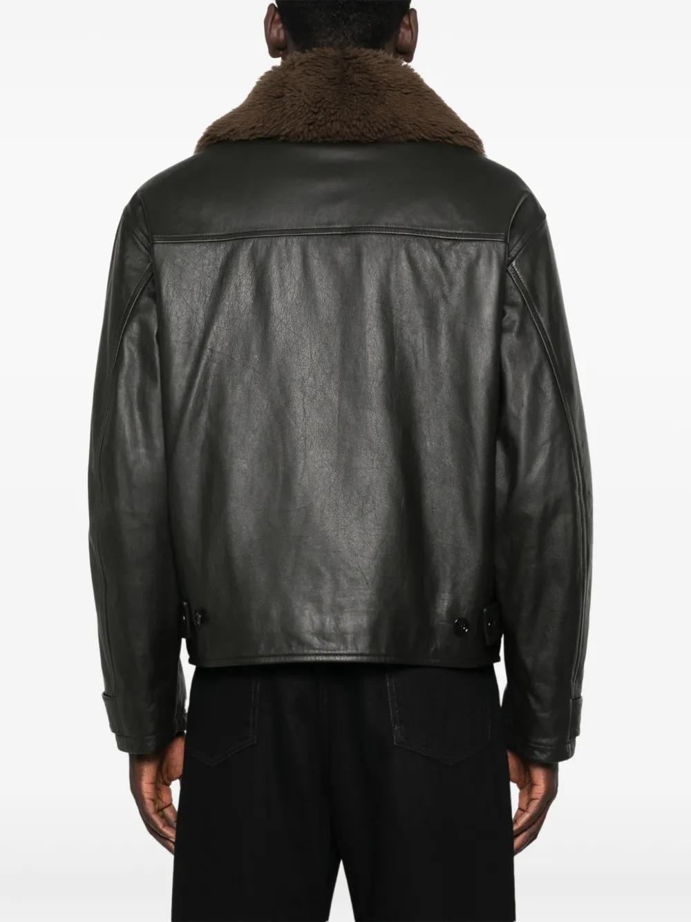 leather padded jacket Product Image