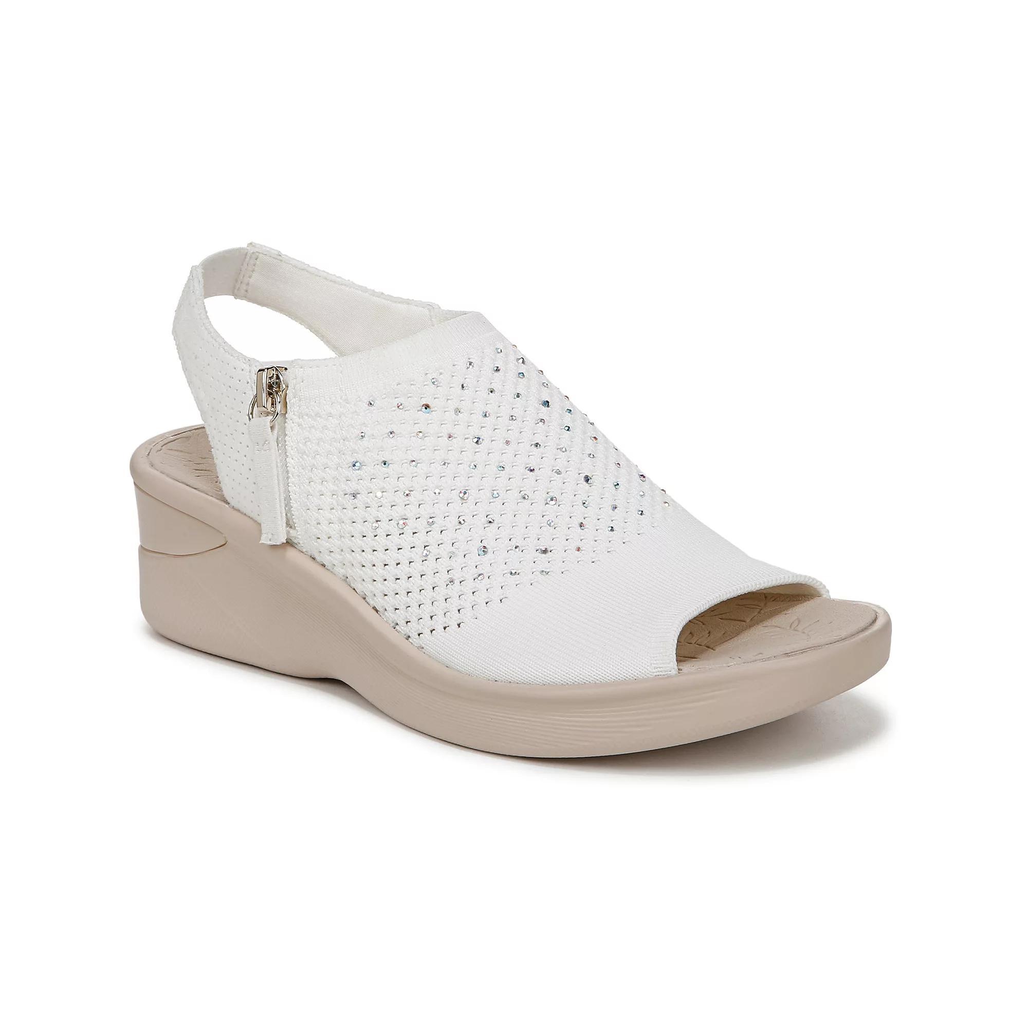 LifeStride Starlet Women's Slingback Wedges, Size: 8 Wide, White Product Image