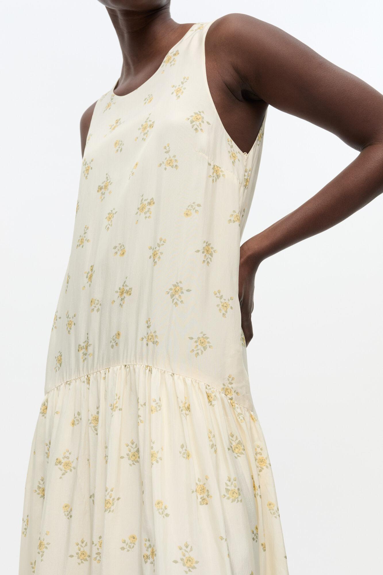 Off-White Floral Dress Product Image