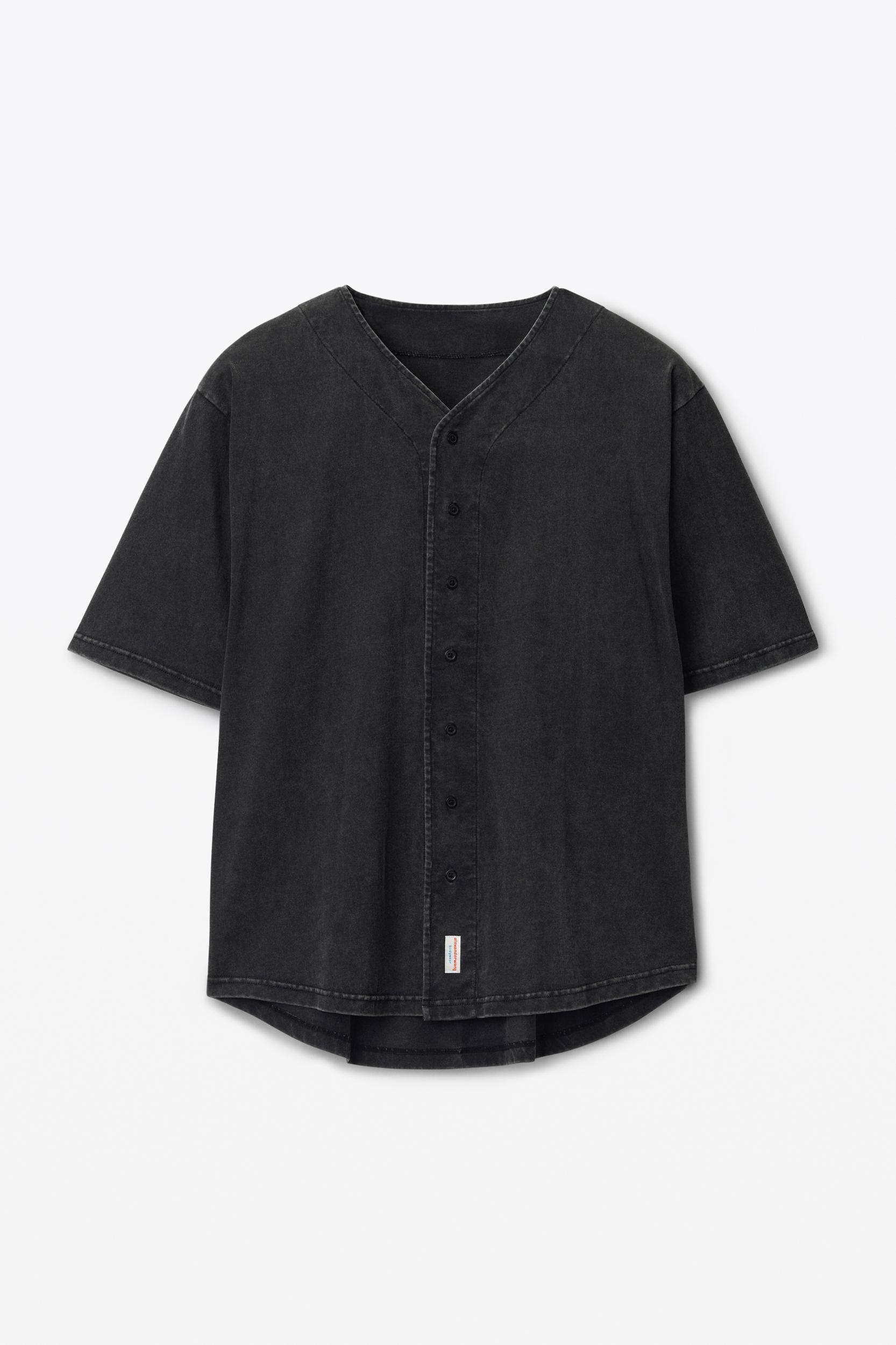 Oversized Baseball Shirt In Cotton Jersey Product Image