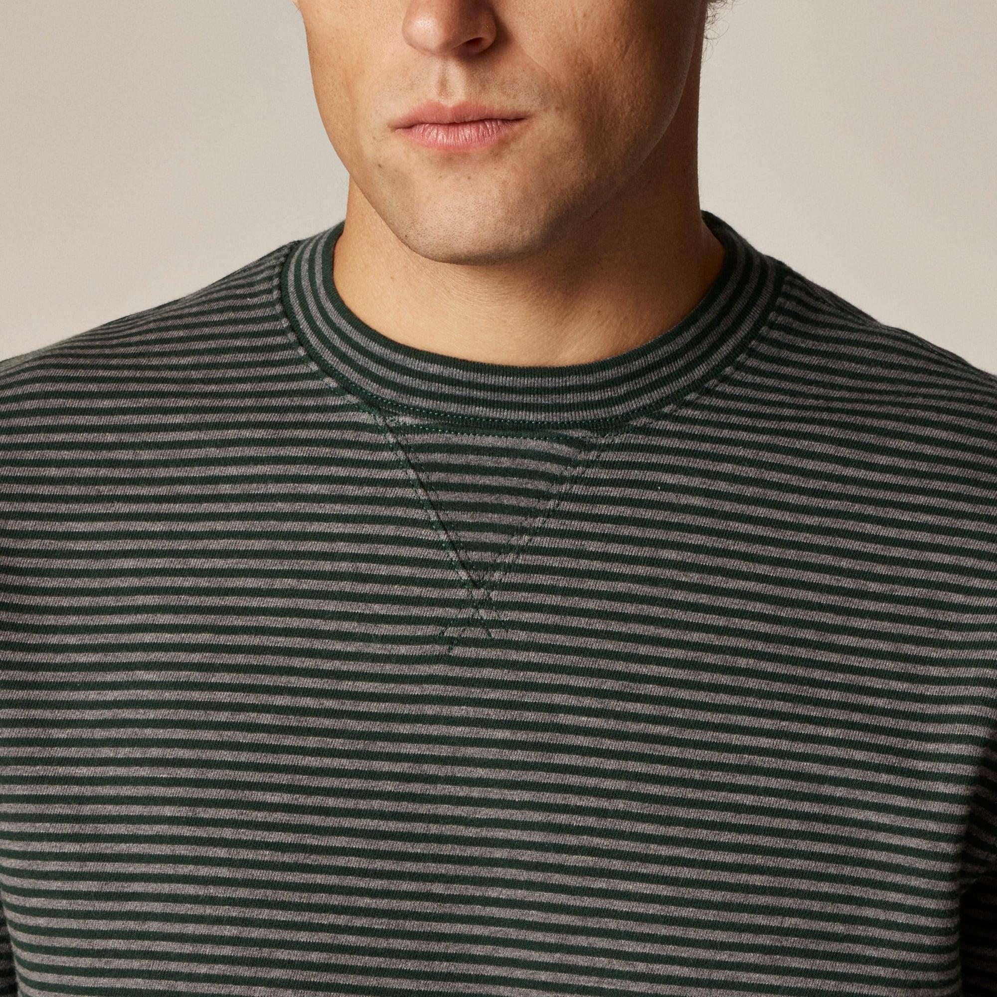 Lightweight french terry sweatshirt in stripe Product Image