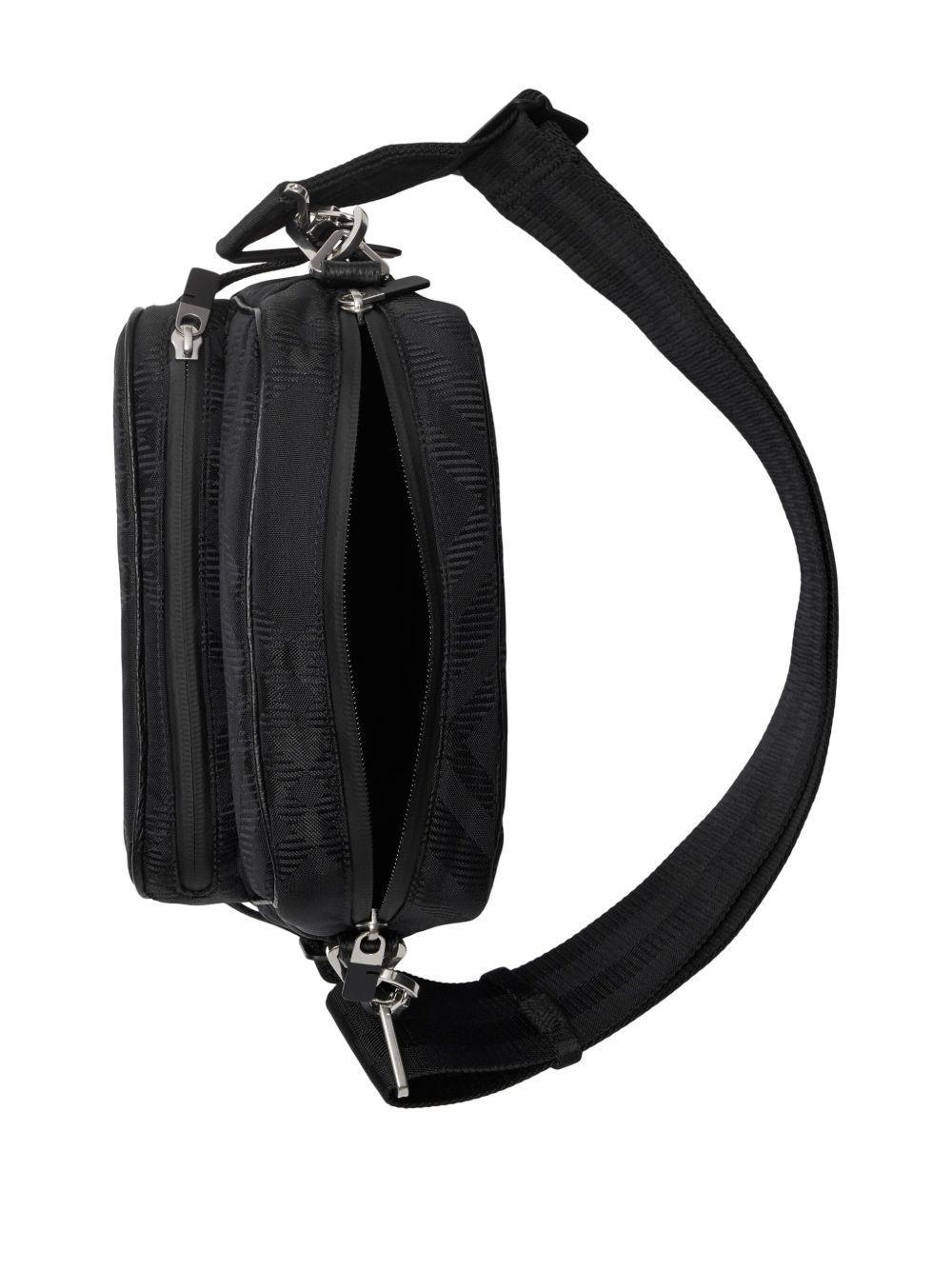 Check Jacquard Pocket crossbody bag Product Image