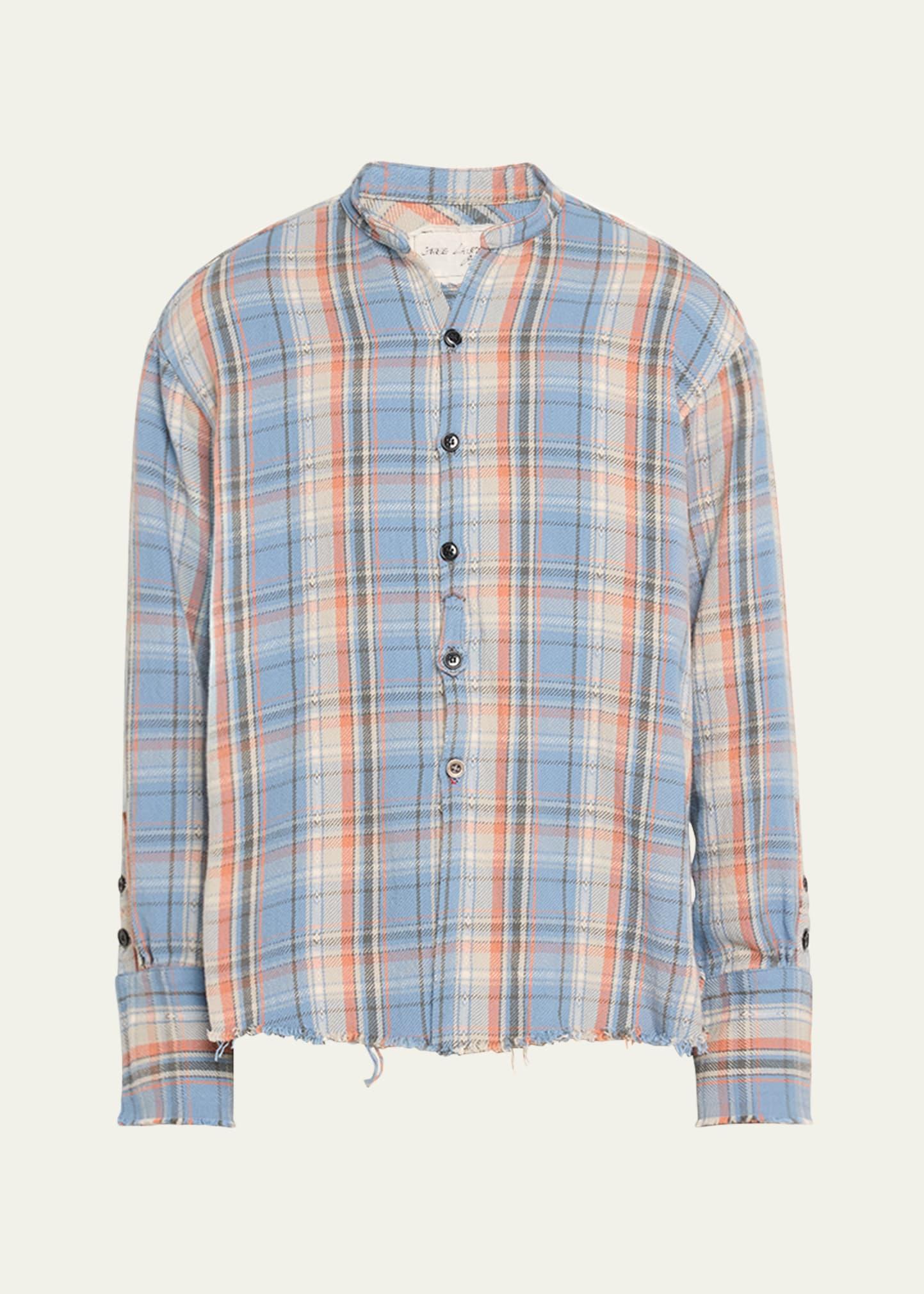 Mens Plaid Cotton Studio Shirt Product Image