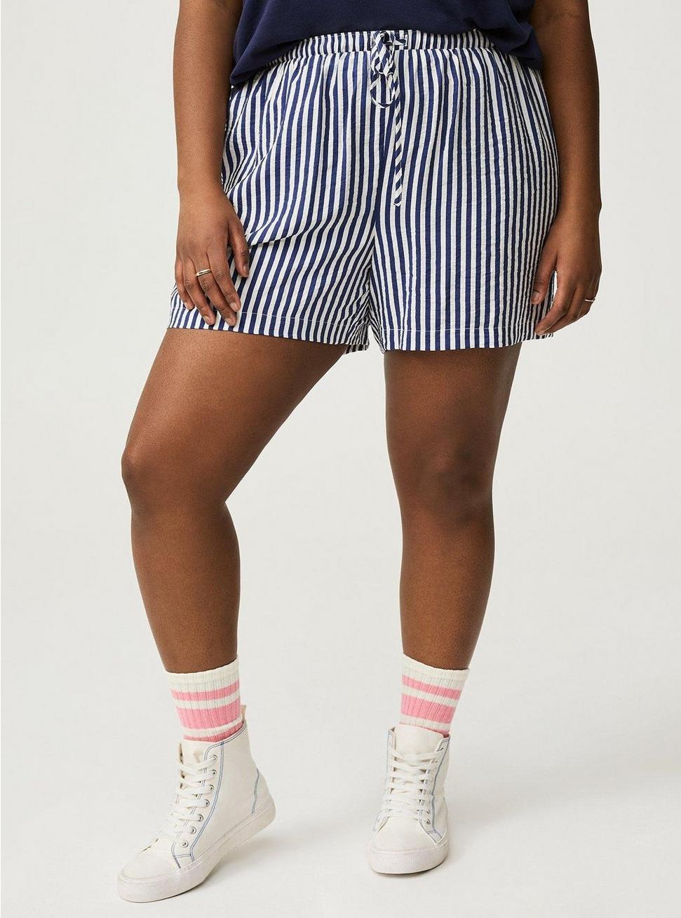 Pull-On Crinkle Rayon Short Product Image