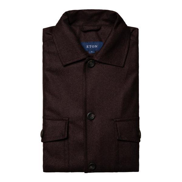 Eton Herringbone Wool-Cashmere Overshirt Male Product Image