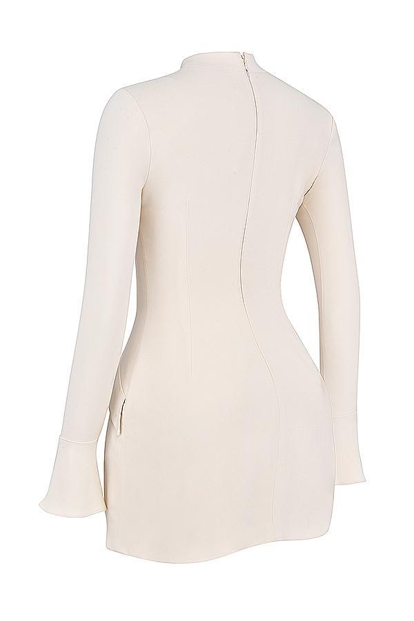 Mahalia Vintage Cream Mini Dress Product Image
