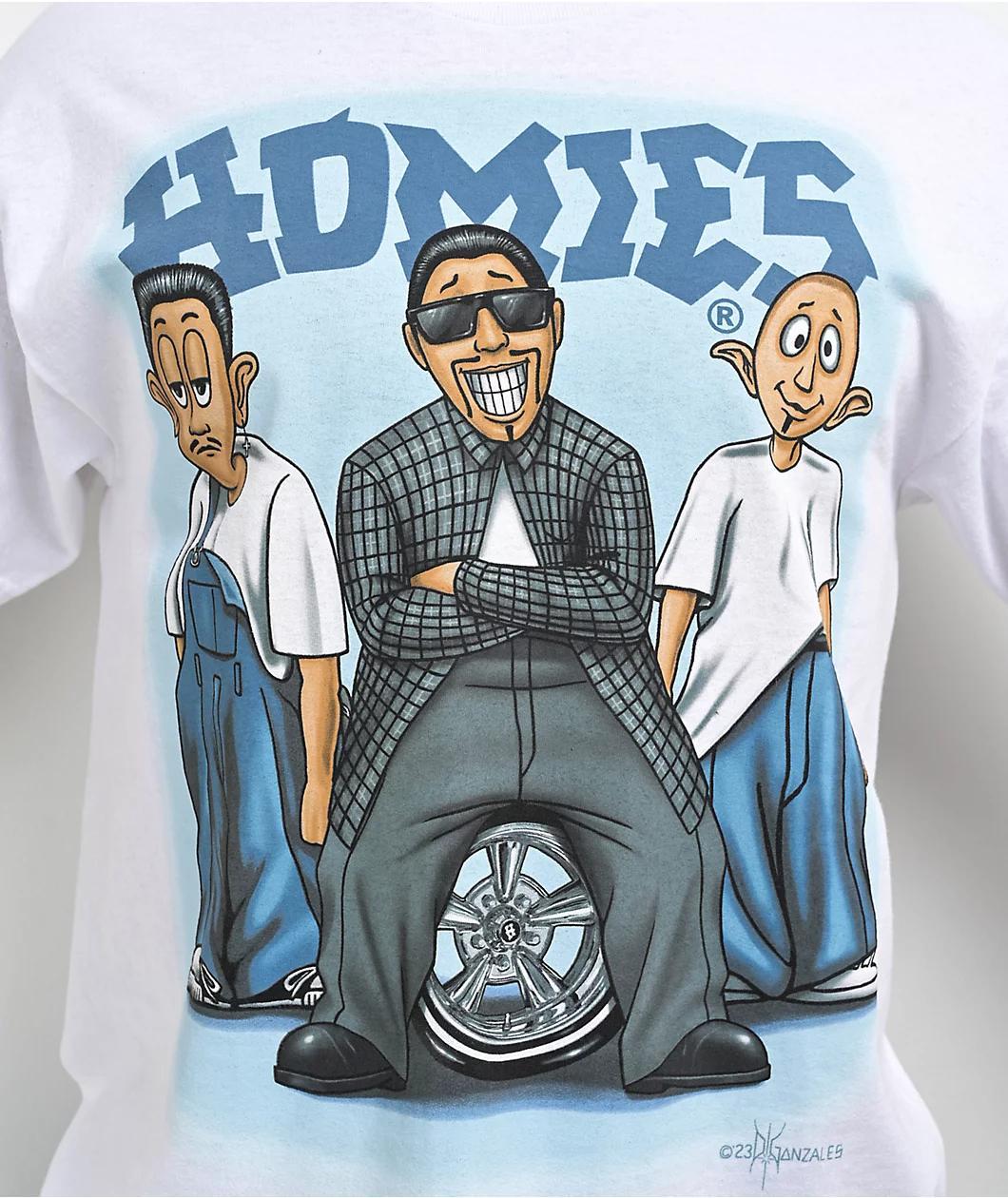 DGA Homies Cruzers White T-Shirt Product Image