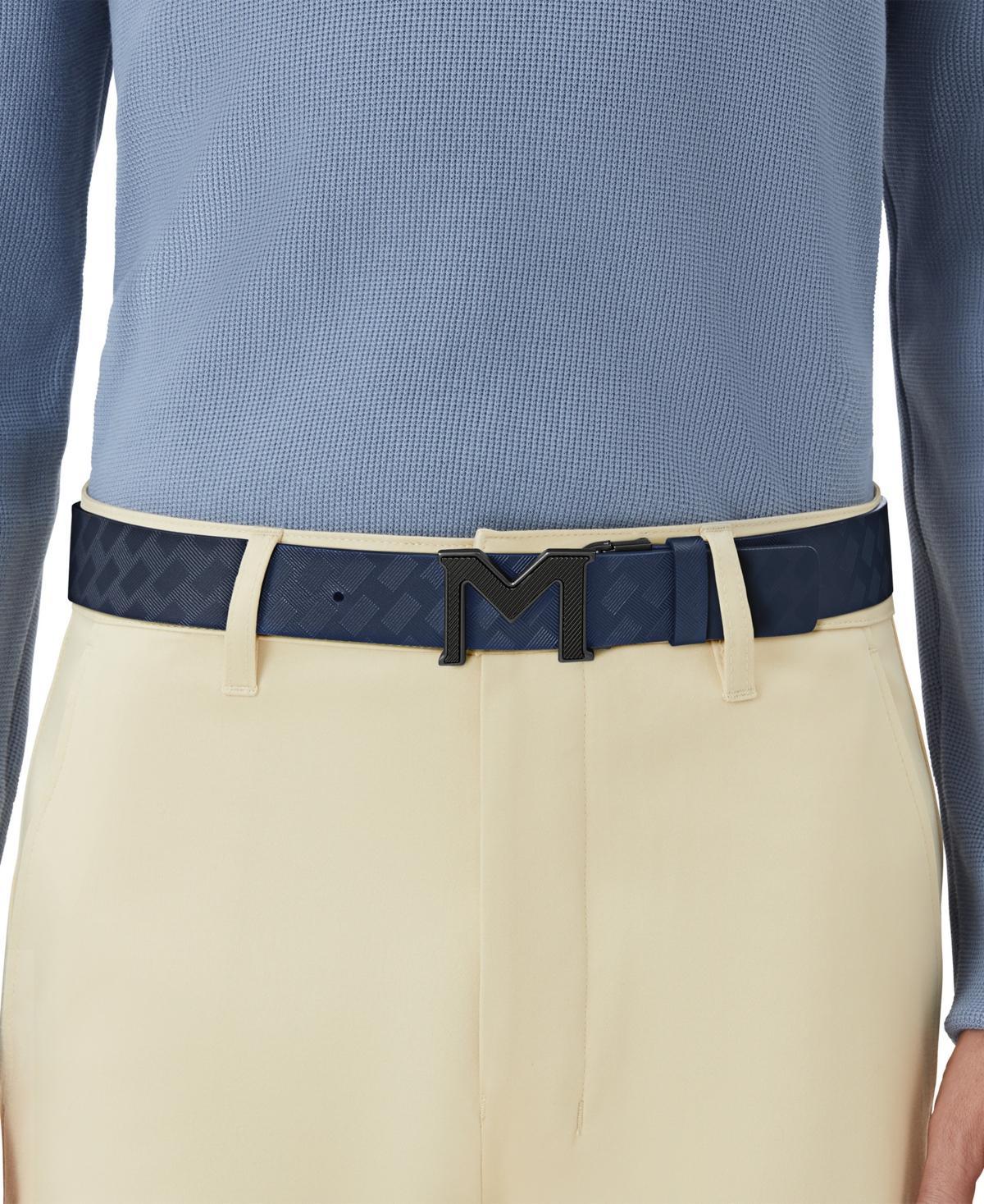 MONTBLANC Men's M Pin Buckle Reversible Leather Belt In Black Product Image