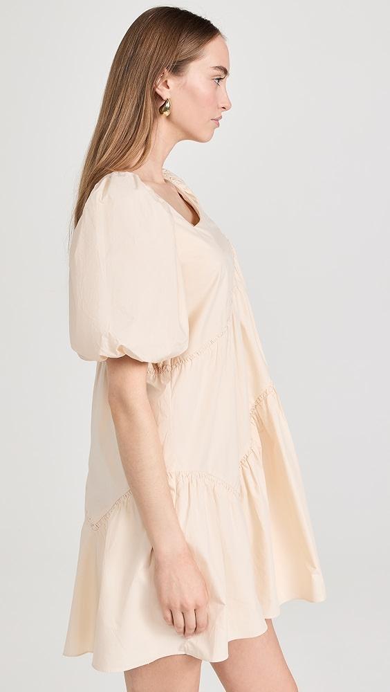 English Factory Asymmetric Poplin Tiered Dress | Shopbop Product Image
