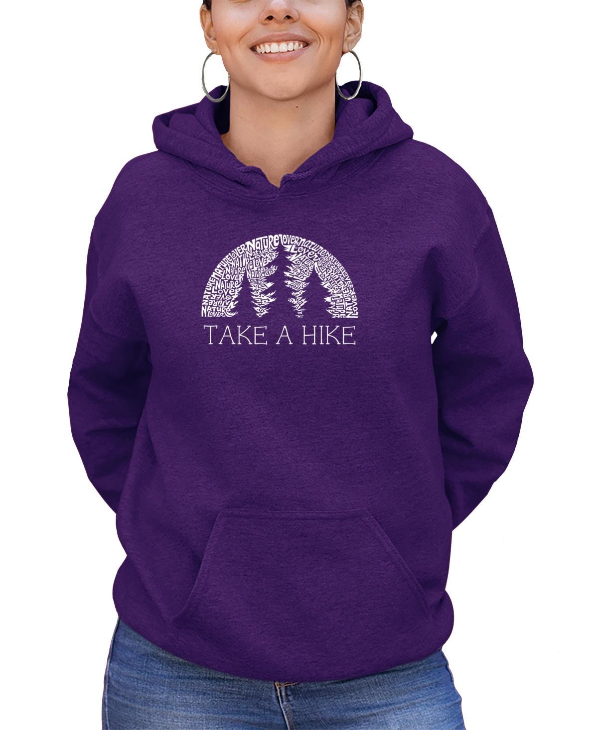 La Pop Art Womens Nature Lover Word Art Hooded Sweatshirt Product Image