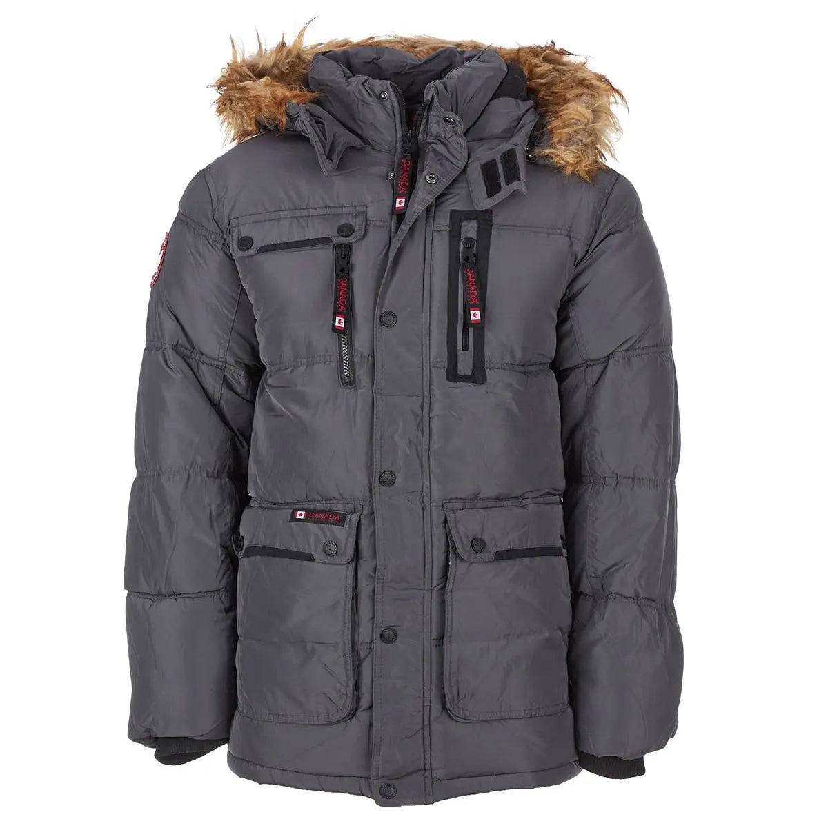 Canada Weather Gear Men's Fur Hooded Puffer Jacket Product Image