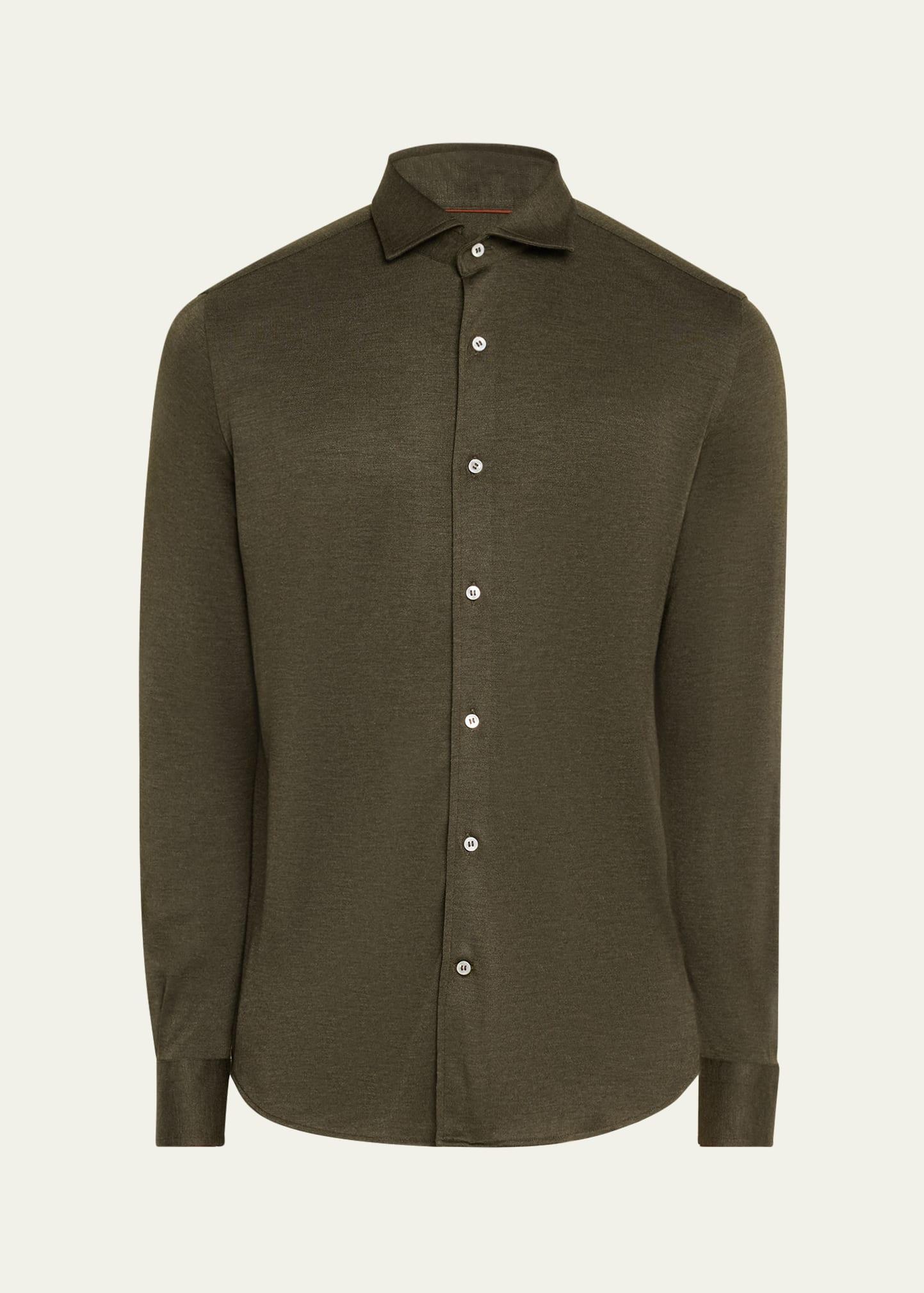 Mens Andrew Cashmere-Silk Sport Shirt Product Image