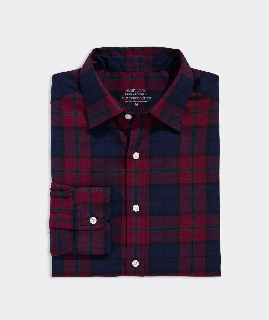 On-The-Go Brushed Twill Plaid Shirt Product Image
