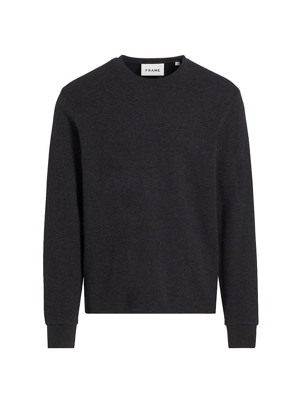 FRAME Duo Fold Long Sleeve Tee Grey. (also in L). Product Image