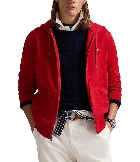 Polo Ralph Lauren Big & Tall Double-Knit Solid Full-Zip Hoodie Product Image