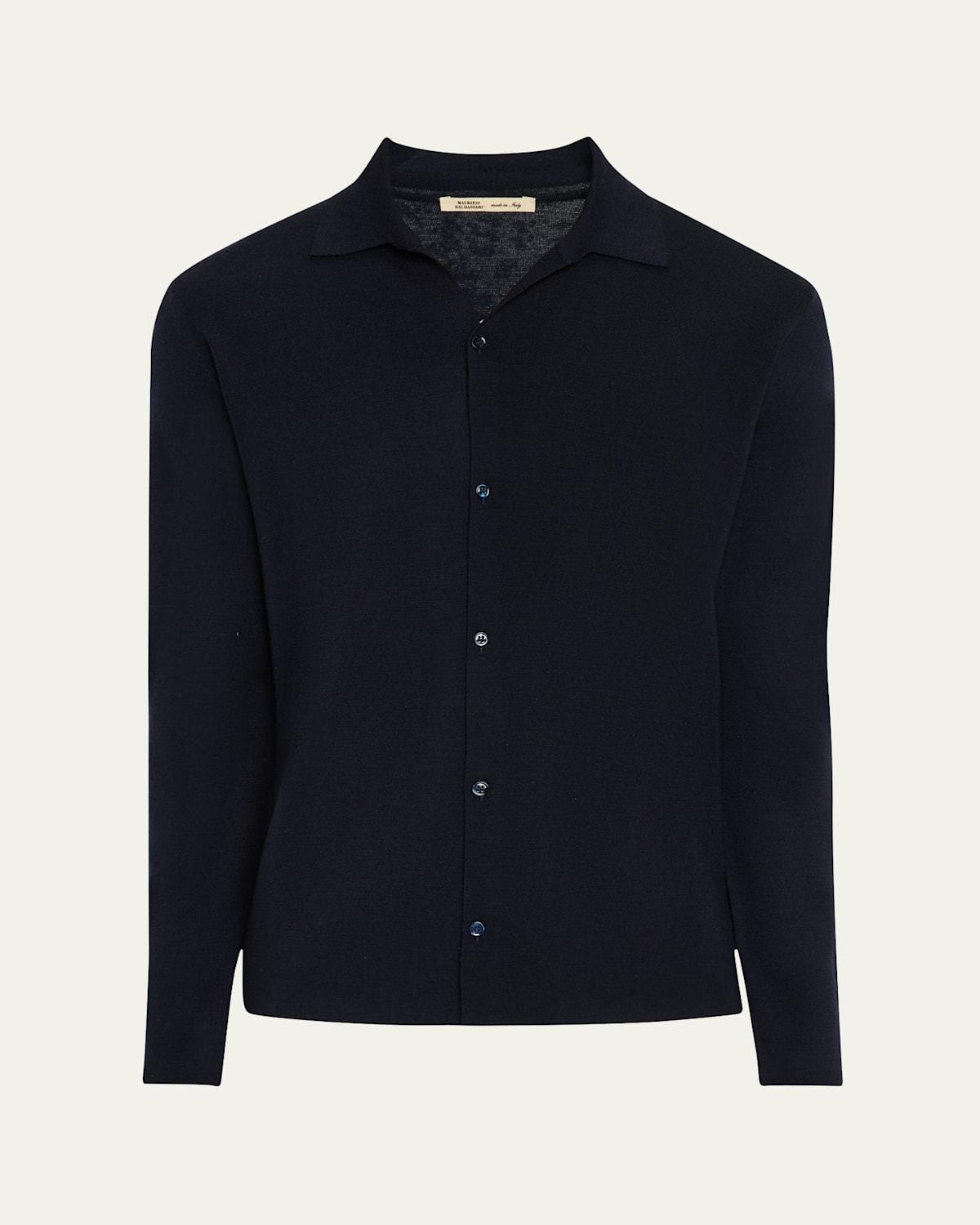Mens Wool-Cashmere Quarter Zip Hoodie Product Image