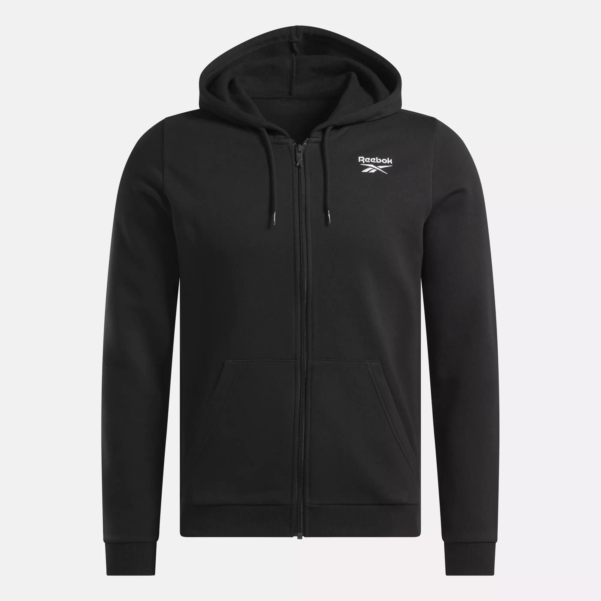 Men's Reebok Identity Small Logo Fleece Full-Zip Hoodie Male Product Image
