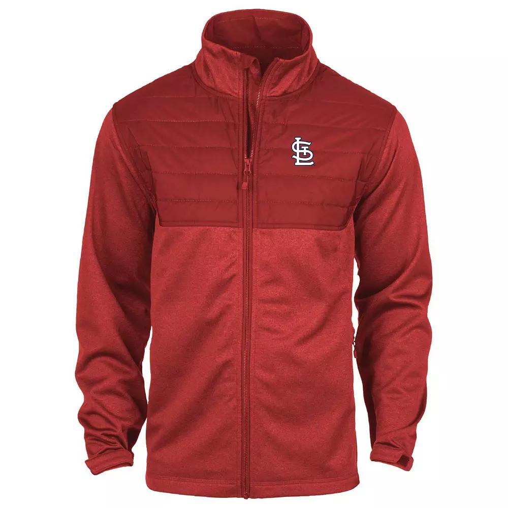 Men's Dunbrooke  Heather Red St. Louis Cardinals Explorer Full-Zip Jacket, Size: Small Product Image