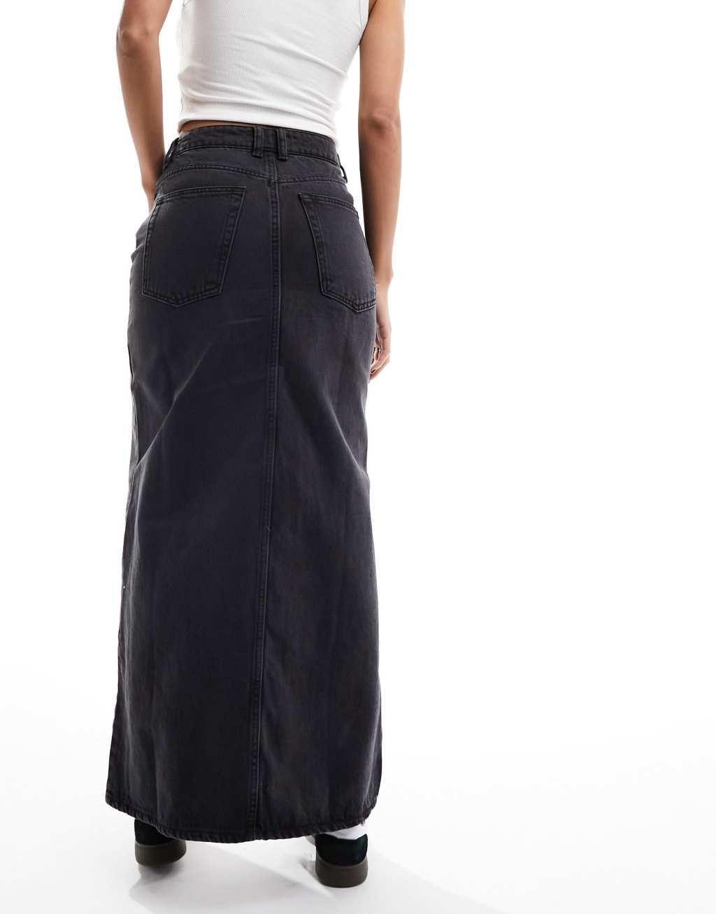 Mango denim maxi skirt Product Image