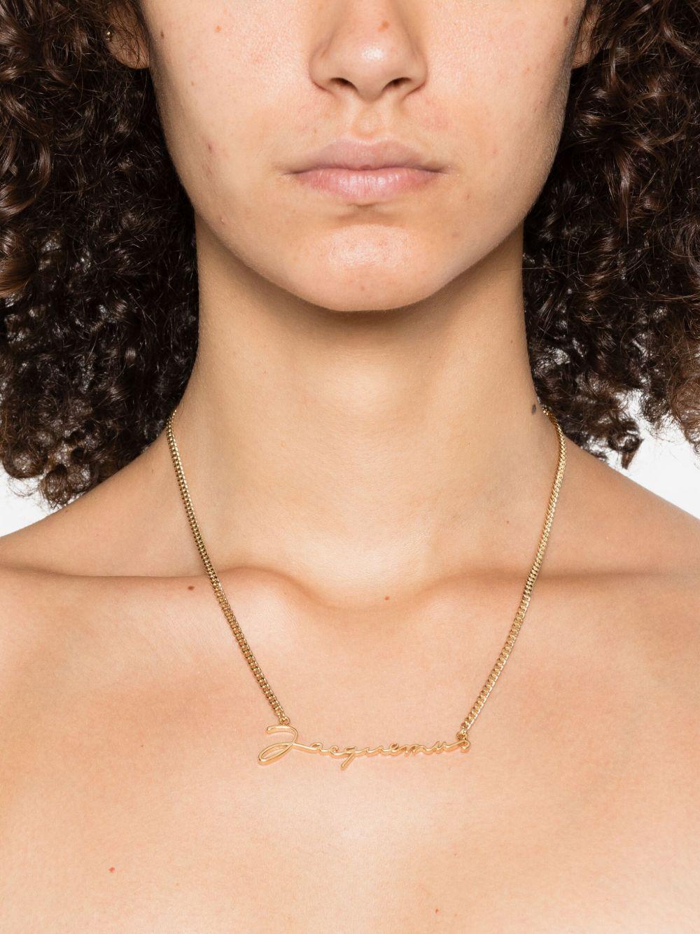 logo-lettering necklace Product Image