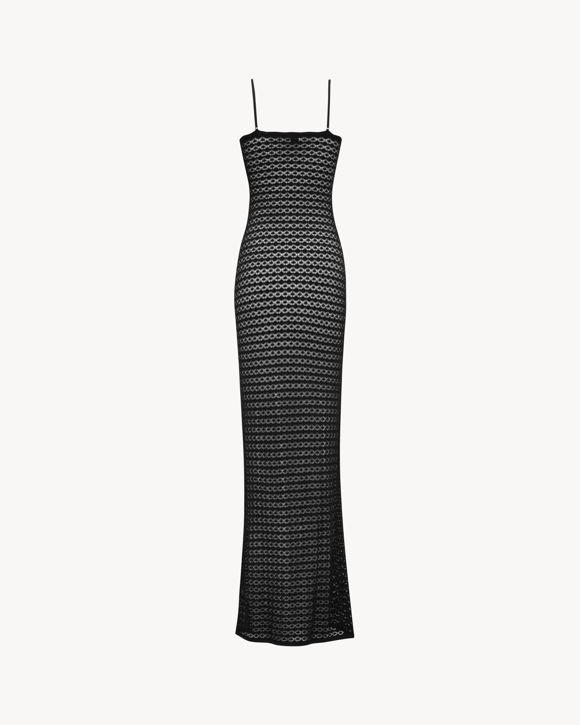 long dress in pointelle knit Product Image