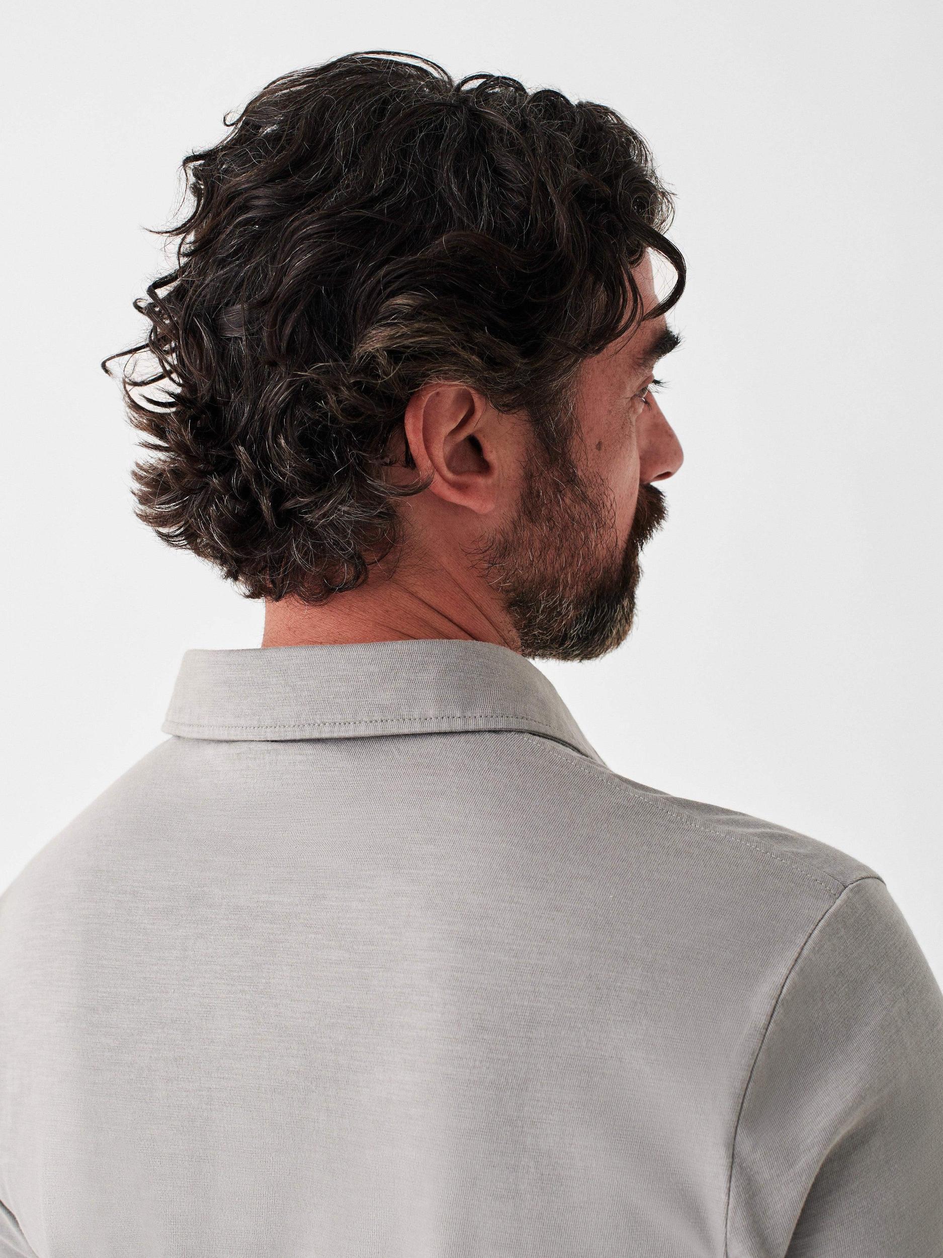 Sunwashed T-Shirt Polo - Wind Grey Male Product Image