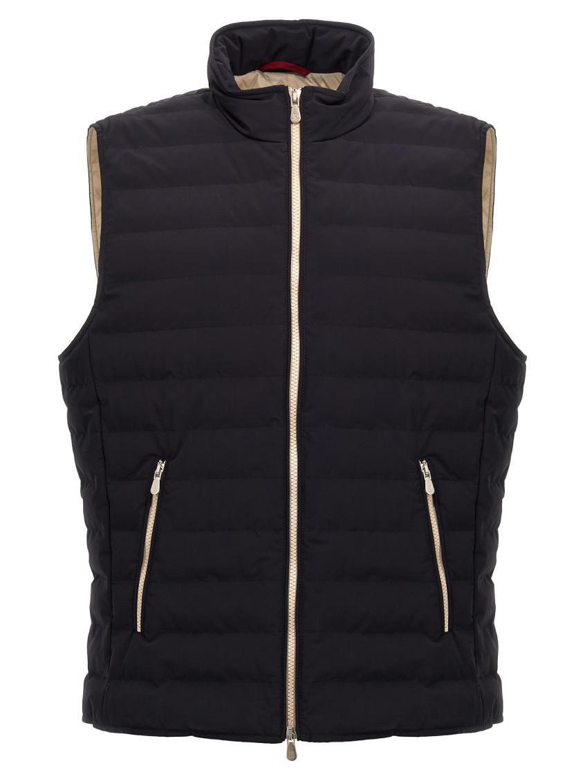 BRUNELLO CUCINELLI Padded Vest Gilet In Blue Product Image