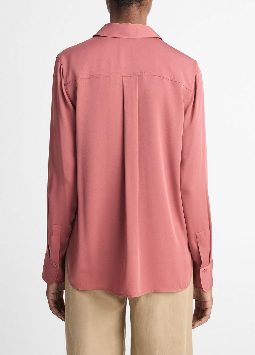 Womens Silk Slim-Fit Blouse, Azure Gem, Size XXS Vince Product Image