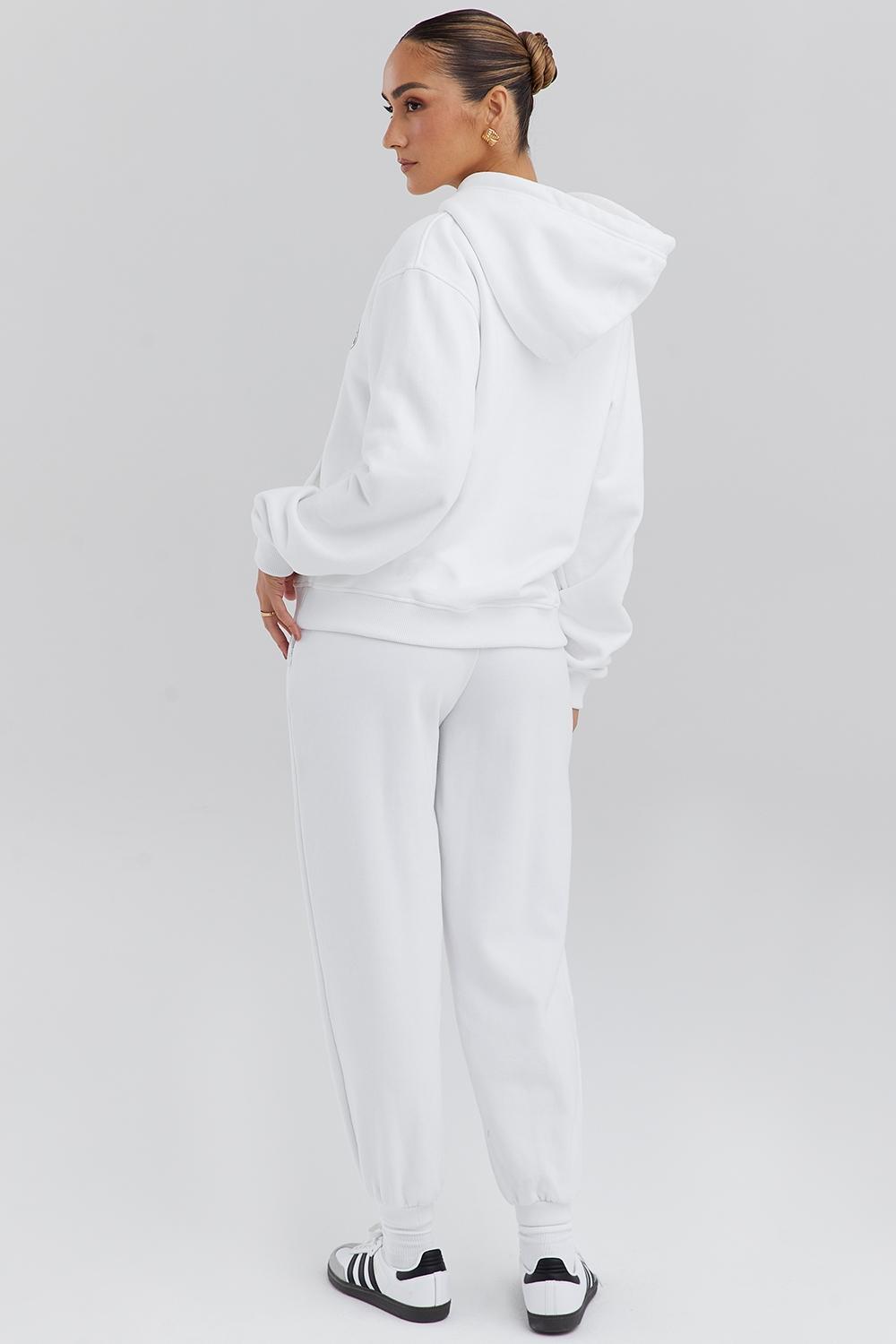 Mirage White Zip Through Hoodie Product Image