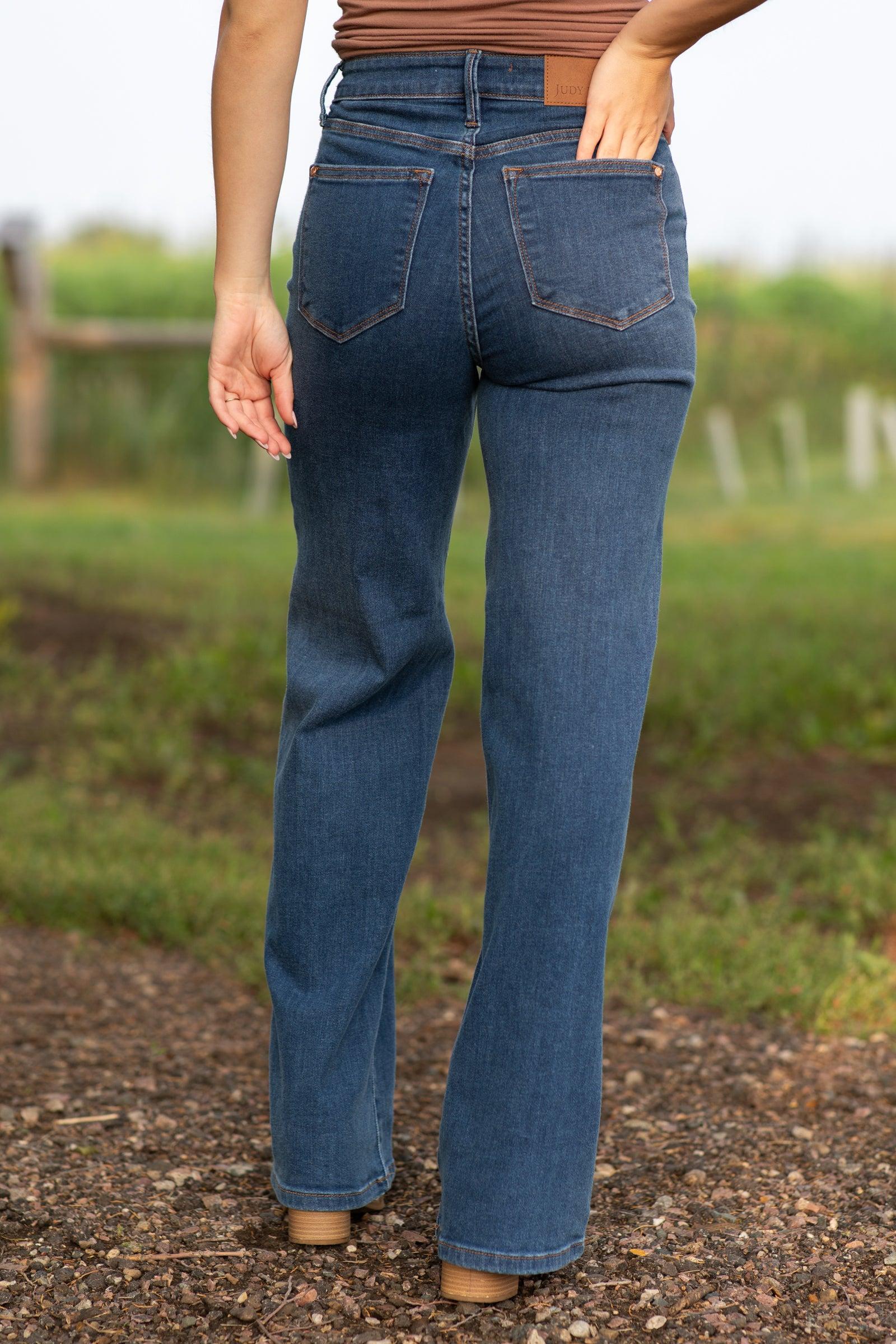 Judy Blue Medium Wash Vintage Wide Leg Jean Product Image