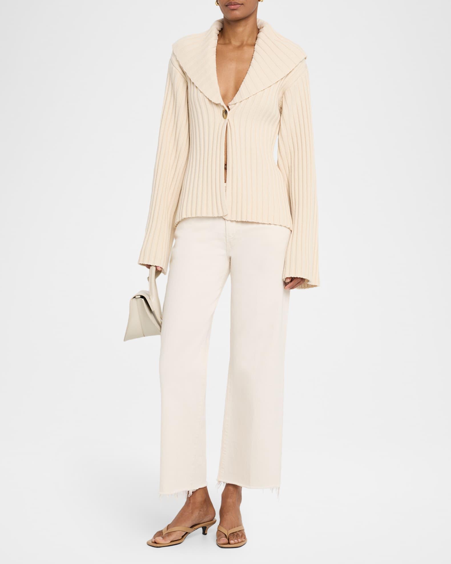 Toka Ribbed Single-Button Cardigan Product Image