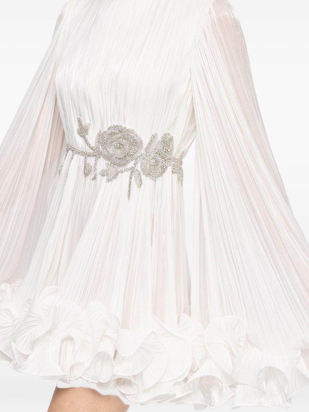 pleated-cape mini dress Product Image