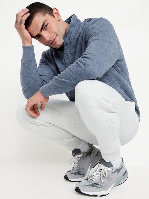 Quarter-Snap Quilted Fleece Sweatshirt Product Image