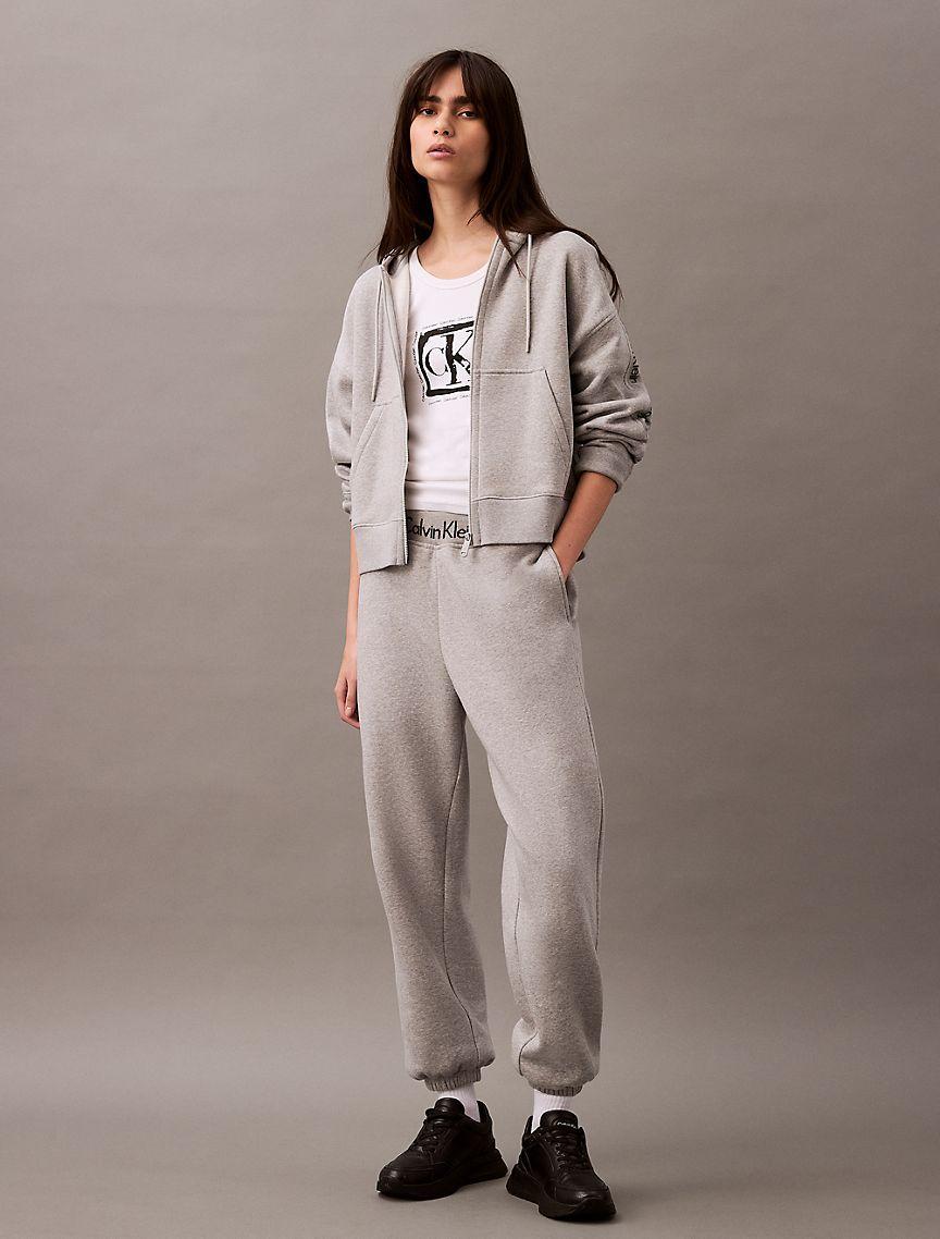Logo Tape Fleece Zip Hoodie Product Image