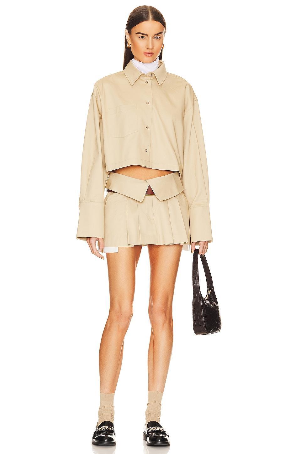 Chino Cropped Shirt Helsa Product Image