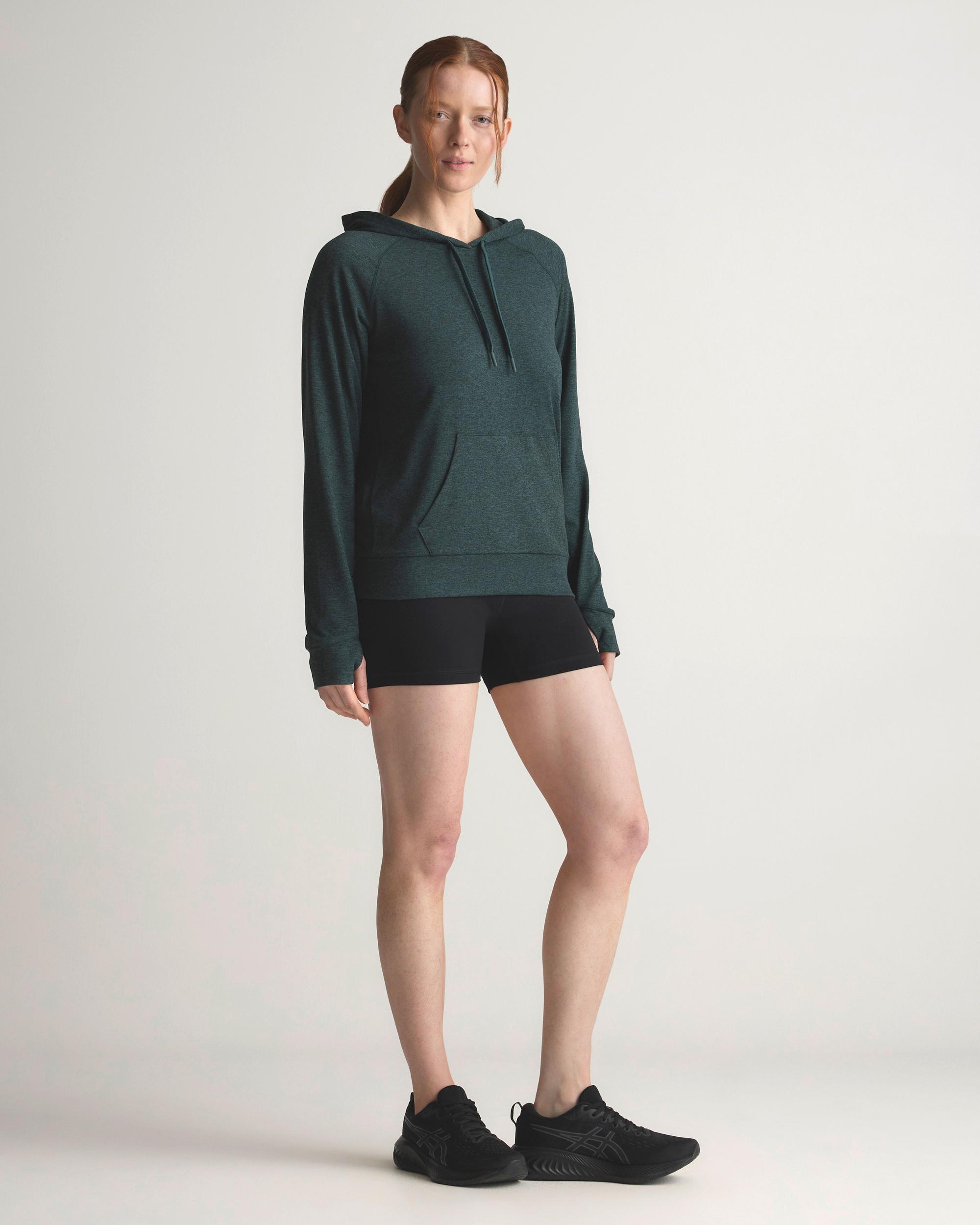 Quince | Women's Super Soft Performance Pullover Hoodie Flowknit Activewear, Size XL, Recycled Polyester Product Image