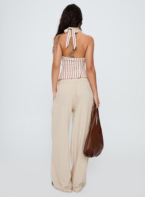 Seascape Oversize Tie Pants Natural Product Image