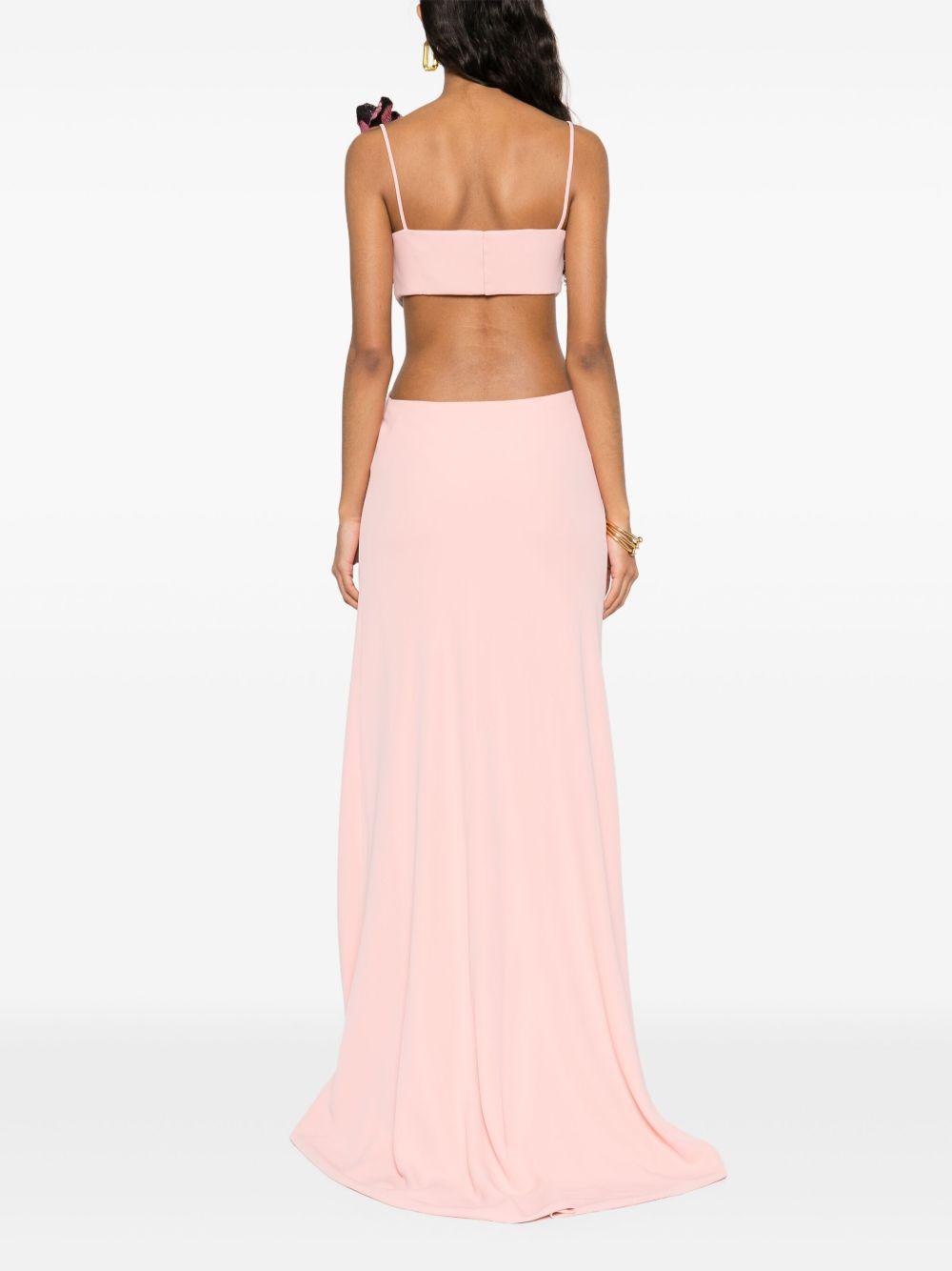 floral-appliqué gown Product Image
