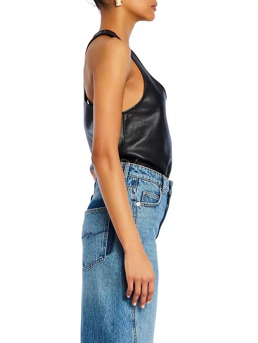 Nina Leather Bodysuit Product Image