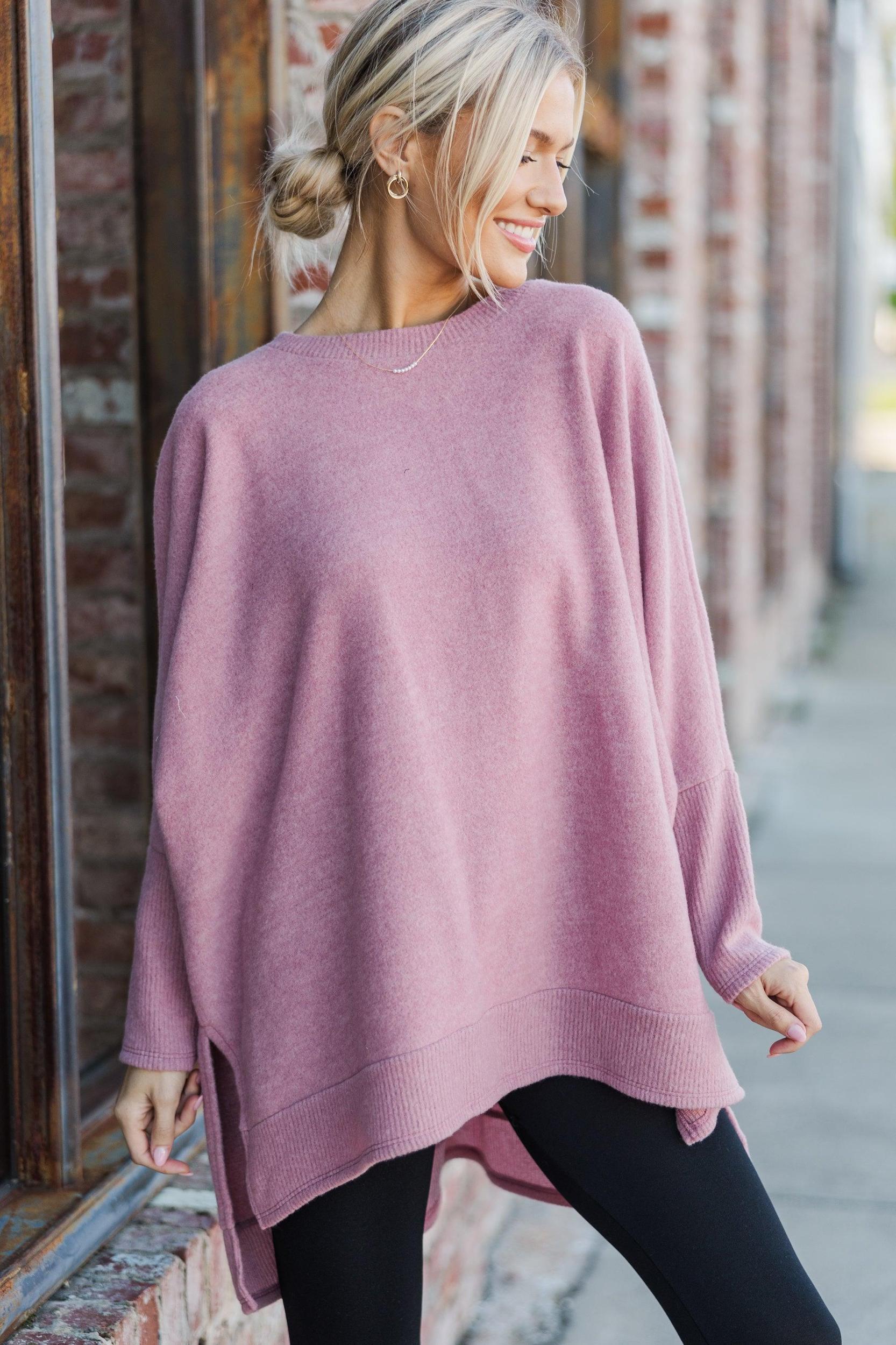 Always Fun Deep Rose Pink Tunic Female Product Image