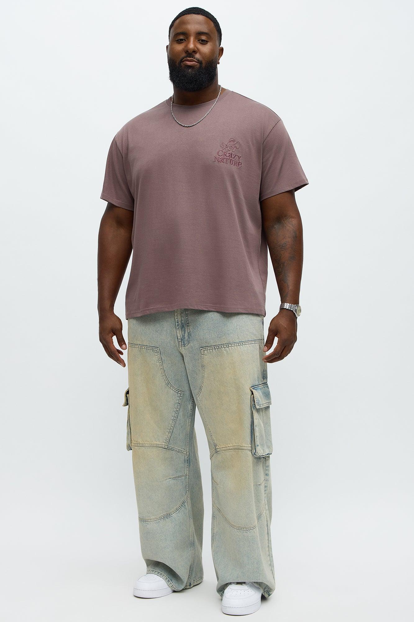 Crazy Nature Short Sleeve Tee - Purple Male Product Image