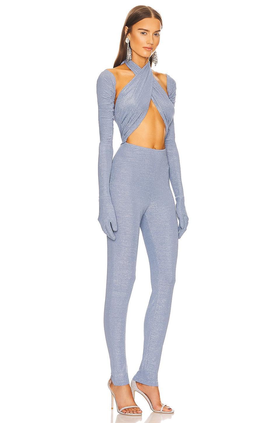 Glitter Wrap Jumpsuit Kim Shui Product Image