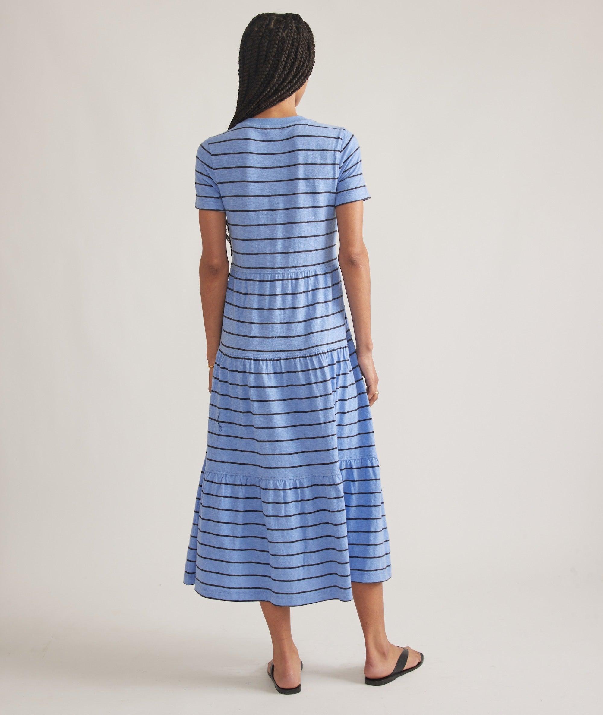 Sadie Vintage Slub Midi Dress Product Image