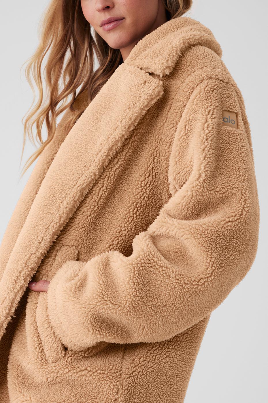 Oversized Sherpa Trench - Camel Product Image