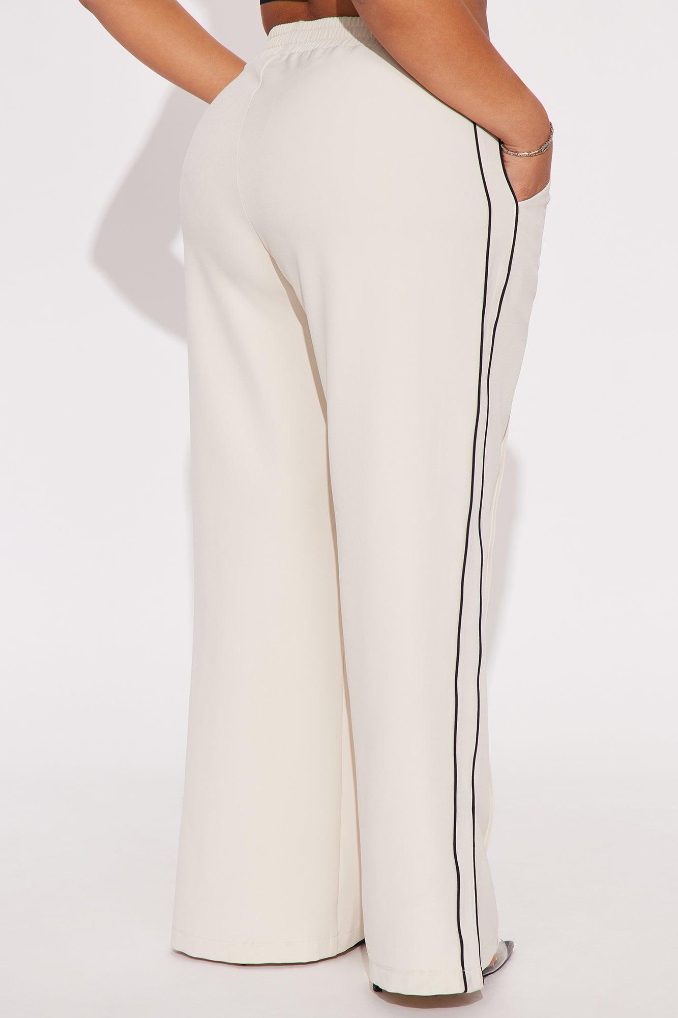 Gillian Track Trouser Pant - Cream Product Image