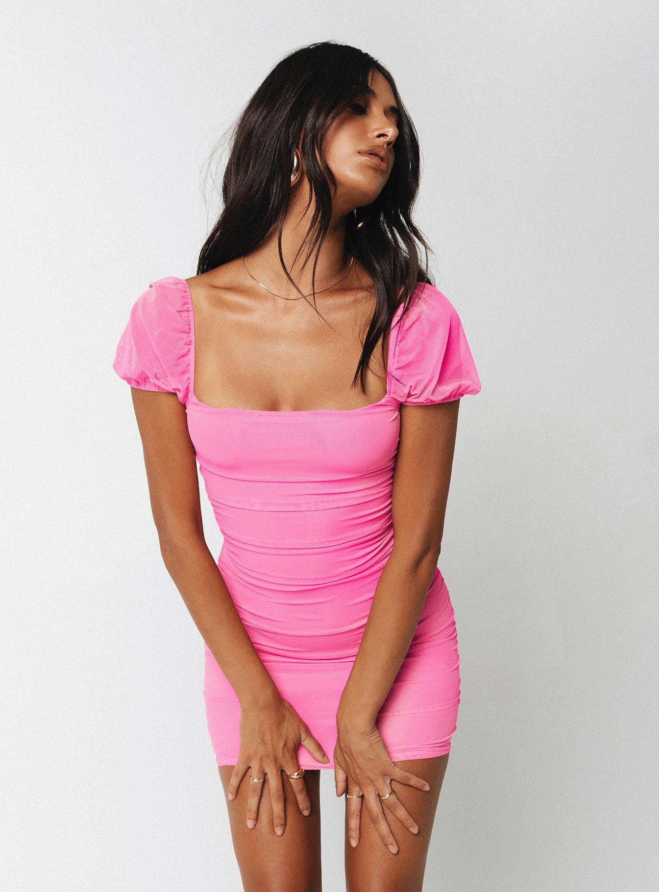 Charvi Mini Dress Pink Product Image