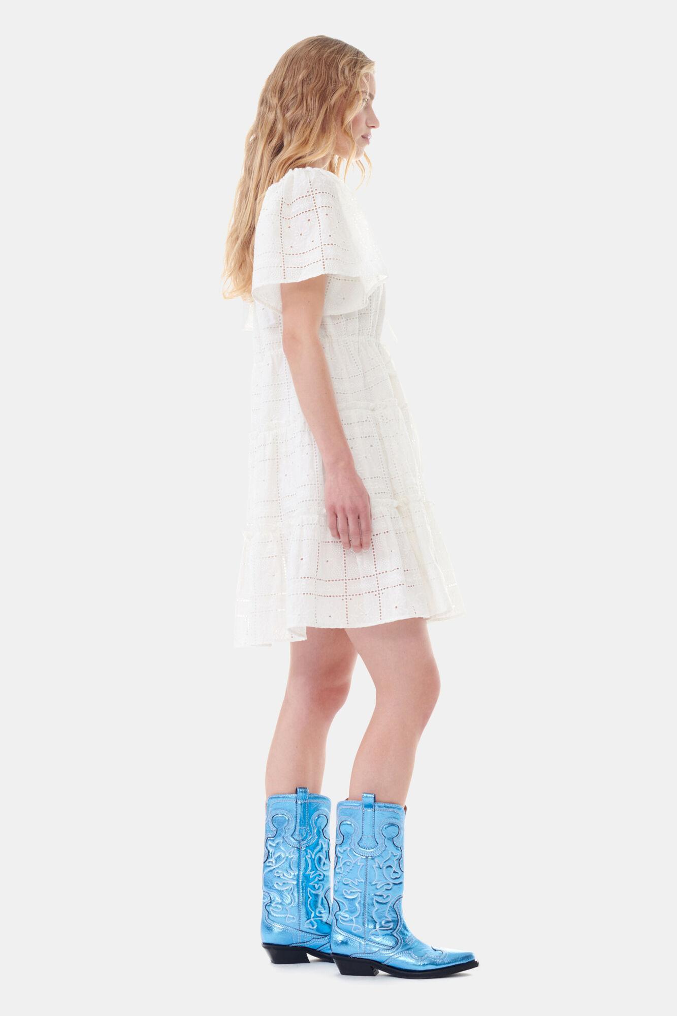 White Broderie Anglaise Layer Dress Product Image